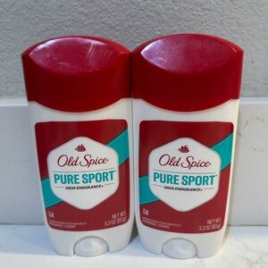 2 PACK Old Spice High Endurance Invisible Solid Pure Sport Men's Deodorant, 3 oz